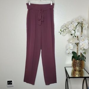 Aritzia T Babaton Tie Front Silk Crepe Pants